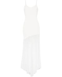Mariuccia Milano - Abito Lungo Con Inserti Semi Trasparenti - Lyst