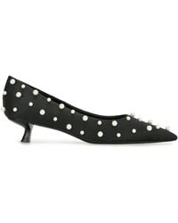 Cult Gaia - Pearl-Embellished Pointed-Toe Pumps - Lyst