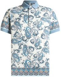 Etro - Polo De Algodón Con Estampado - Lyst