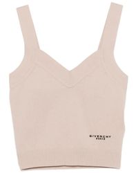 Givenchy - V-Neck Knit Top - Lyst