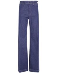 Polo Ralph Lauren - Button-Pocket Wide-Leg Jeans - Lyst