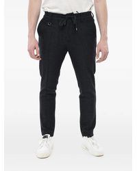 Paolo Pecora - Tweed Drawstring Tapered Trousers - Lyst