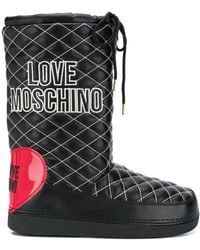 love moschino sequin snow boots