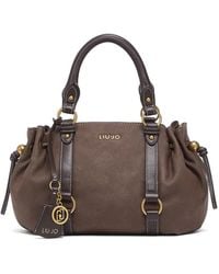 Liu Jo - Large Logo-Charm Tote Bag - Lyst
