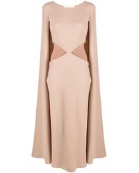 Valentino Garavani - Cut-Out Detail Cape Dress - Lyst
