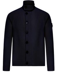 Stone Island - ハイネック カーディガン - Lyst