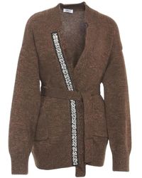 Liu Jo - Embellished Belted Cardigan - Lyst