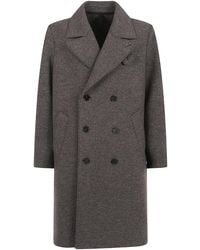 Harris Wharf London - Doppelreihiger Mantel - Lyst