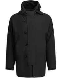 Daiwa Pier39 - Manteau Boutonné À Capuche - Lyst
