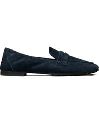 Tory Burch - Penny-Strap Suede Loafers - Lyst