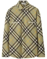 Burberry - Giacca-Camicia A Quadri - Lyst