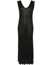 Transit - Lamé-effect Knitted Maxi Dress - Lyst