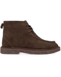 Linda Baumann - Lace-Up Suede Ankle Boots - Lyst