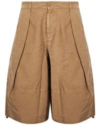 YMC - Salba Pleated Shorts - Lyst