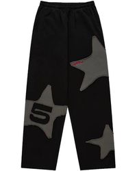 Sp5der - Star-Motif Wide-Leg Track Pants - Lyst