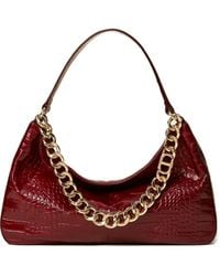 Twinset - Liliane Crocodile-Effect Chain Shoulder Bag - Lyst