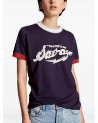 One Teaspoon - Letter-Print T-Shirt - Lyst