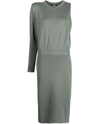 KARL LAGERFELD - Asymmetric Knit Dress - Lyst