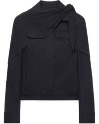 Courreges - ドレープ デニムジャケット - Lyst