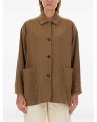 Max Mara - Eligio Mantel Mit Aufgesetzter Tasche - Lyst