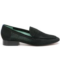 Blue Bird Shoes Loafer mit Lochmuster - Grün