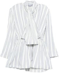 ROWEN ROSE - Gestreepte Mini-Jurk Met Sjaal - Lyst
