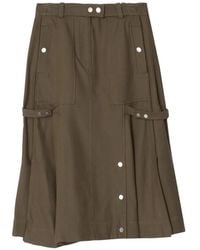 3.1 Phillip Lim - Godet Utility Midi-Rok - Lyst