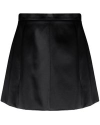Patou - Satin A-line Mini Skirt - Lyst