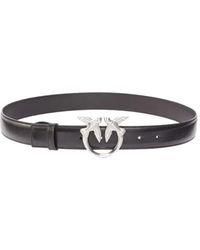 Pinko - Love Berry Bird-Embellished Leather Belt - Lyst