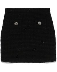 Self-Portrait - Tweed Mini Skirt - Lyst