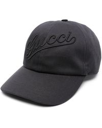 Gucci - Logo-embroidered Cotton Baseball Cap - Lyst