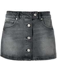 Courreges - Minifalda Trucker Vaquera - Lyst