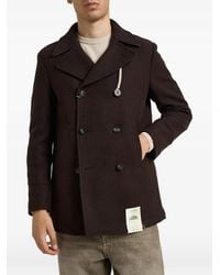 Camplin - Double-Breasted Long-Sleeve Coat - Lyst
