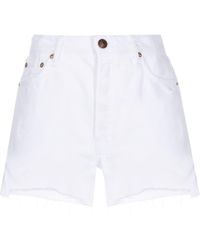 Rag & Bone - Pantalones vaqueros cortos con dobladillo deshilachado - Lyst