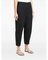 Elena Miro - Pantaloni Crop Con Vita Elasticizzata - Lyst