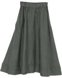ROSSO35 - Elasticated Midi Skirt - Lyst