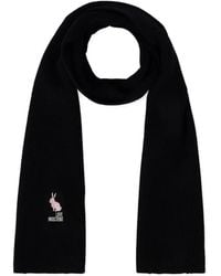 Love Moschino - Rabbit-Motif Ribbed-Knit Scarf - Lyst