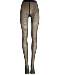 Wolford - Shimmer-Effect Net Tights - Lyst