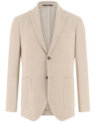 BOGGI - Micro–Textured Patch-Pocket Blazer - Lyst