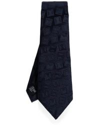 Giorgio Armani - Geometric-Pattern Tie - Lyst