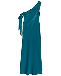 Hervé Léger - One-Shoulder Bow-Detail Maxi Dress - Lyst