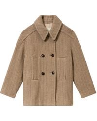 Isabel Marant - Pinstripe Double-Breasted Fiby Coat - Lyst