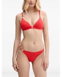 Chantelle - Ring-Detail Textured Bikini Top - Lyst