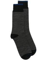 ANT45 - Thin Short Striped-Knit Socks - Lyst