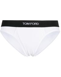 Tom Ford - Logo-waistband Stretch-modal Briefs - Lyst