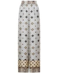 Pierre Louis Mascia - Aloe Geometric-Print Palazzo Pants - Lyst