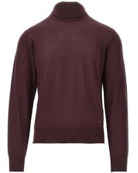 Emporio Armani - Roll-Neck Wool Sweater - Lyst