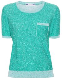 Jacob Cohen - Speckle-knit Short-sleeve T-shirt - Lyst