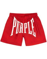 Purple Brand - Logo-print Shorts - Lyst