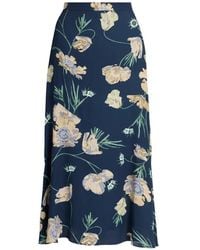 Erdem - Floral-Print A-Line Midi Skirt - Lyst